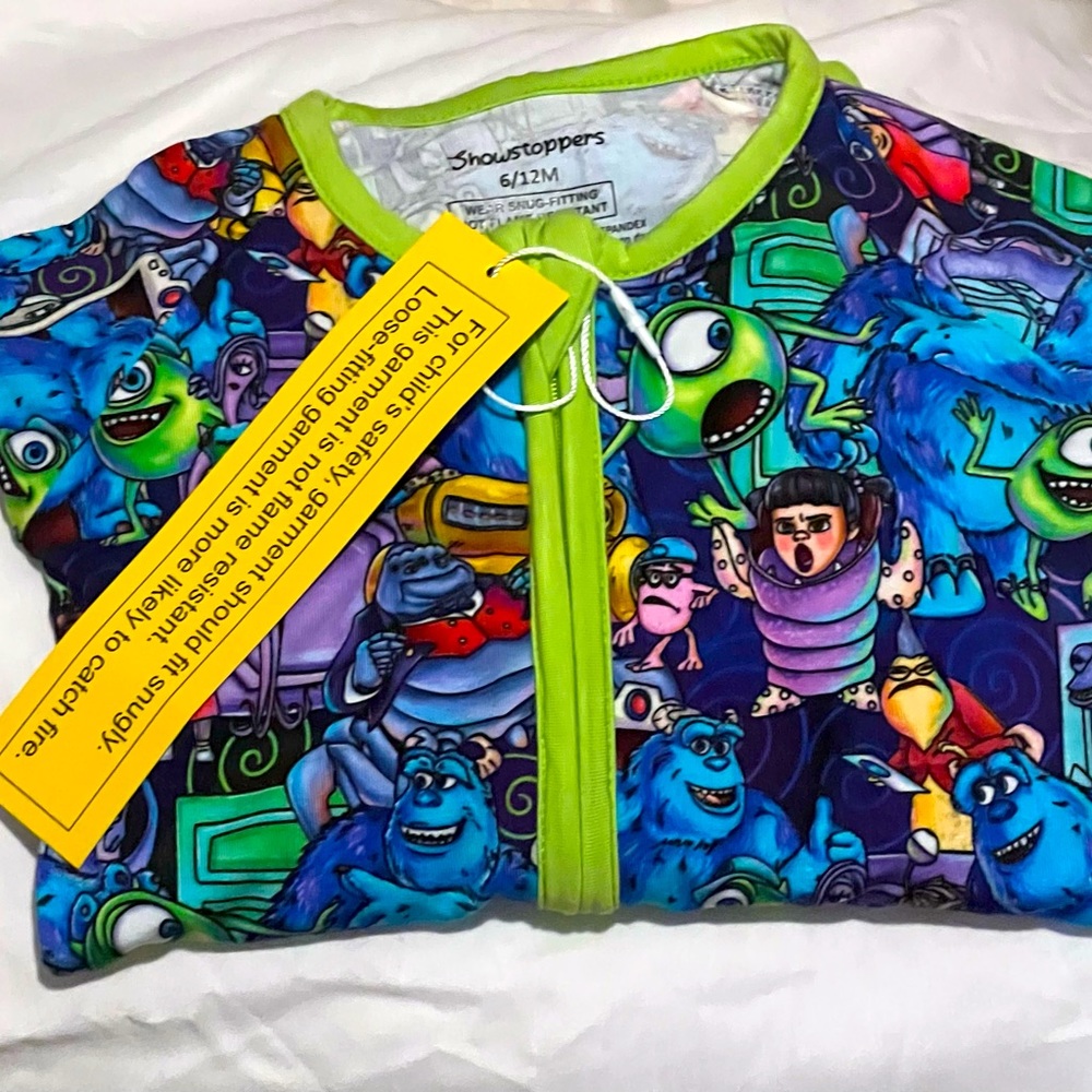 Limited Edition Monsters Inc Showstoppers Bamboo Zippy 6-12 months